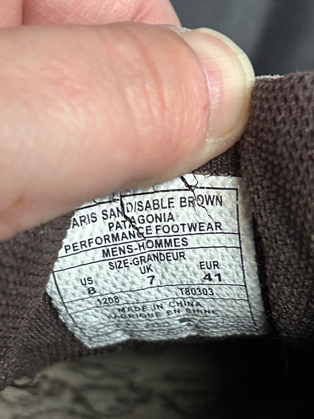 Patagonia Suede Low-Top Hiking Sneakers Boaris Hiking Trail shoes Vibram Size 8 - Picture 7 of 7
